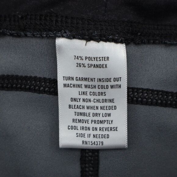 Aeropostale Pants Womens L Black Camouflage Stretchable High Waist Pull On - Picture 3 of 13